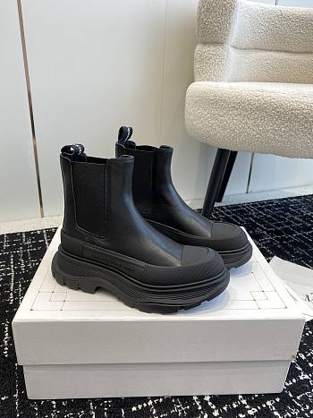 Alexander McQueen Boots Leather All Black