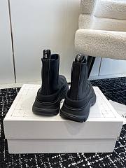 Alexander McQueen Boots Leather All Black - 6