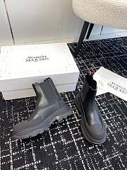 Alexander McQueen Boots Leather All Black - 3
