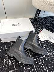 Alexander McQueen Boots Leather All Black - 2