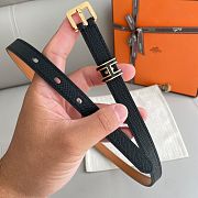 Hermes Pop H 15 belt black/gold hardware - 15mm - 6