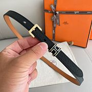Hermes Pop H 15 belt black/gold hardware - 15mm - 4