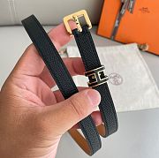 Hermes Pop H 15 belt black/gold hardware - 15mm - 2
