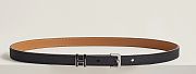 Hermes Pop H 15 belt black/silver hardware - 15mm - 1