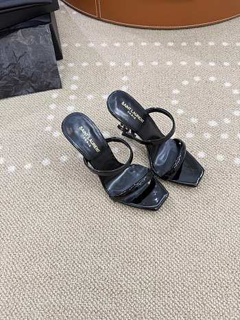 YSl Opyum Black Mules