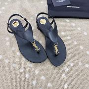 YSL CASSANDRA sandals in smooth leather - 4