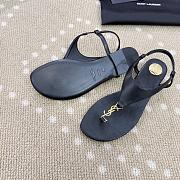 YSL CASSANDRA sandals in smooth leather - 3