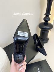 YSL Emmanuelle ruched tulle pumps - 6