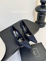 YSL Emmanuelle ruched tulle pumps - 4