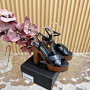 YSL Bianca platform sandals in smooth leather 12.5cm - 6