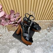 YSL Bianca platform sandals in smooth leather 12.5cm - 5