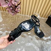 YSL Vitti Leather YSL T-Strap Sandals - 5