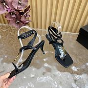 YSL Vitti Leather YSL T-Strap Sandals - 4