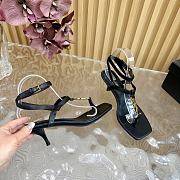 YSL Vitti Leather YSL T-Strap Sandals - 3