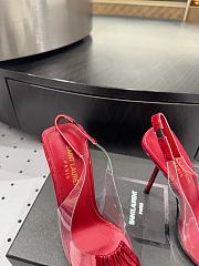 YSL Chica PVC & Patent Leather Slingback Pumps 11cm - 6