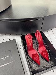 YSL Chica PVC & Patent Leather Slingback Pumps 11cm - 4