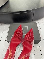 YSL Chica PVC & Patent Leather Slingback Pumps 11cm - 3