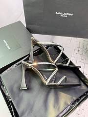 YSL Gippy Crystal Ankle-Strap Sandals 10.5cm - 6