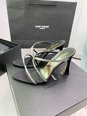 YSL Gippy Crystal Ankle-Strap Sandals 10.5cm - 4
