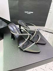 YSL Gippy Crystal Ankle-Strap Sandals 10.5cm - 5