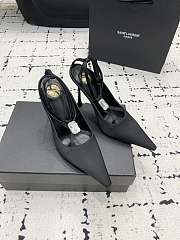 YSL HARLOW pumps in satin crepe and crystals - 5
