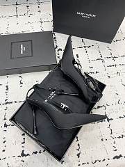 YSL HARLOW pumps in satin crepe and crystals - 3
