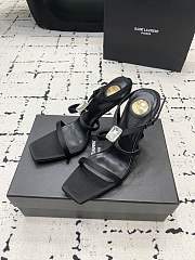 YSL Harlow 110 satin crêpe sandals in black - 4