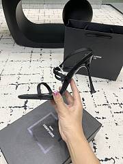 YSL Harlow 110 satin crêpe sandals in black - 2
