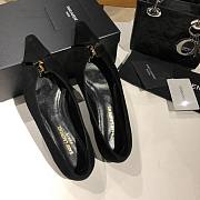 YSL Babylone Satin Slingback Flats - 2
