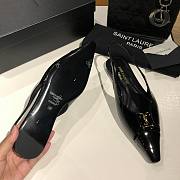 YSL Babylone Slingback Pump Patent Leather Black - 5