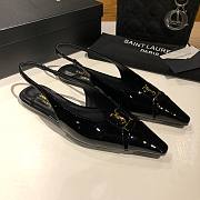 YSL Babylone Slingback Pump Patent Leather Black - 4