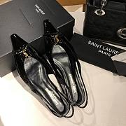 YSL Babylone Slingback Pump Patent Leather Black - 3
