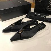 	 YSL Babylone Slingback Pump Leather Black - 6