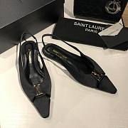 	 YSL Babylone Slingback Pump Leather Black - 4