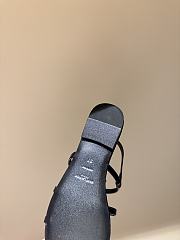 YSL Cassandra Sandals in Black Patent Leather - 3