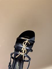 	 YSL Cassandra Sandals in Black Smooth Leather - 2