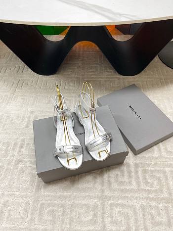 	 Balenciaga Afterhour silver sandals