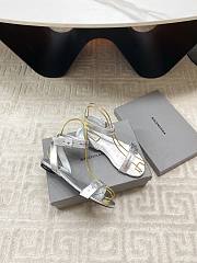 	 Balenciaga Afterhour silver sandals - 5