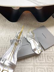 	 Balenciaga Afterhour silver sandals - 4