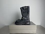 BALENCIAGA Venom Logo-Debossed Distressed Leather Boots  - 1