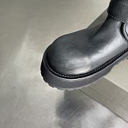 BALENCIAGA Venom Logo-Debossed Distressed Leather Boots  - 3