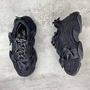 Balenciaga Triple S Lace Up Sneakers Black - 2