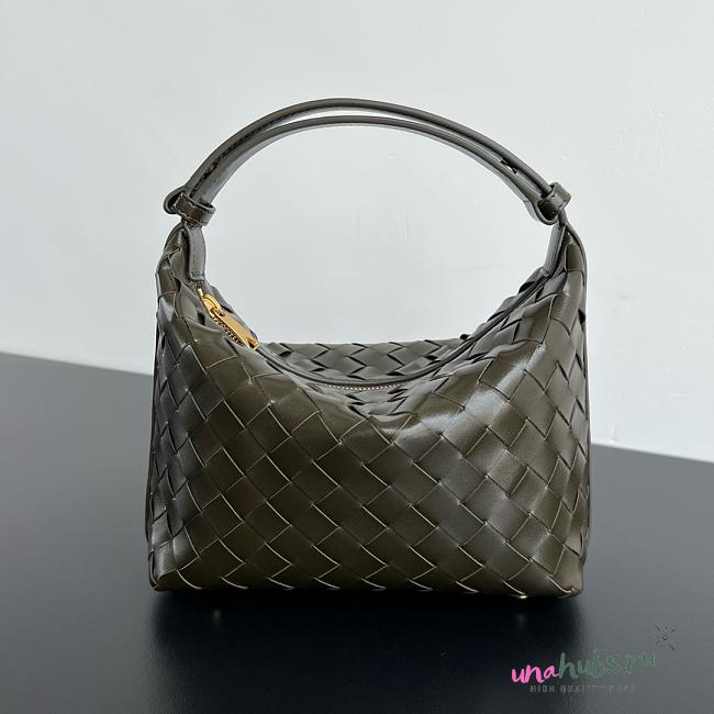 Bottega Veneta Wallace Dark Green Shoulder Bag - 22x13x9.5cm - 1