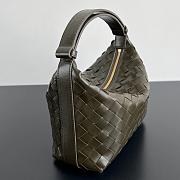 Bottega Veneta Wallace Dark Green Shoulder Bag - 22x13x9.5cm - 3