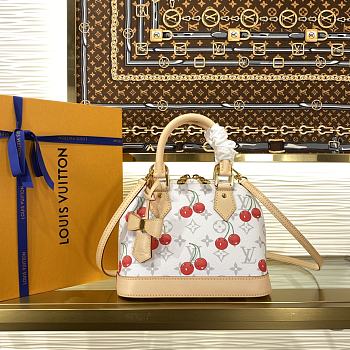 Louis Vuitton x TM Alma BB Monogram cherry coated canvas -  23.5 x 17.5 x 11.5 cm