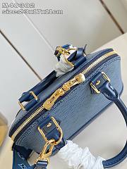 Louis Vuitton Alma BB Epi Leather Blue With Canvas Strap - 23.5 x 17.5 x 11.5 cm - 4