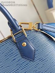 Louis Vuitton Alma BB Epi Leather Blue With Canvas Strap - 23.5 x 17.5 x 11.5 cm - 3