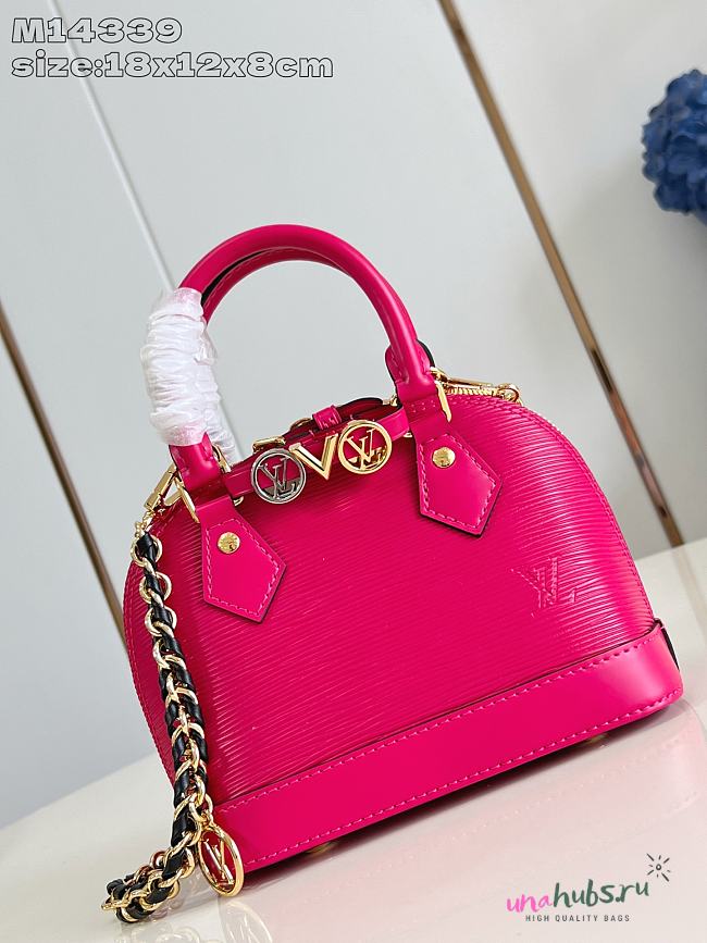 Louis Vuitton Alma BB Epi Pink Leather - 18 x 12 x 8 cm - 1