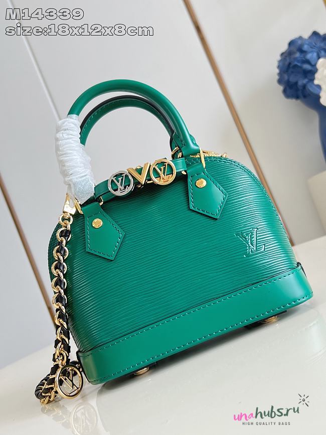 Louis Vuitton Alma BB Epi Green Leather - 18 x 12 x 8 cm - 1