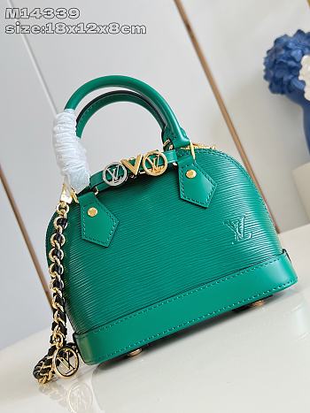 Louis Vuitton Alma BB Epi Green Leather - 18 x 12 x 8 cm